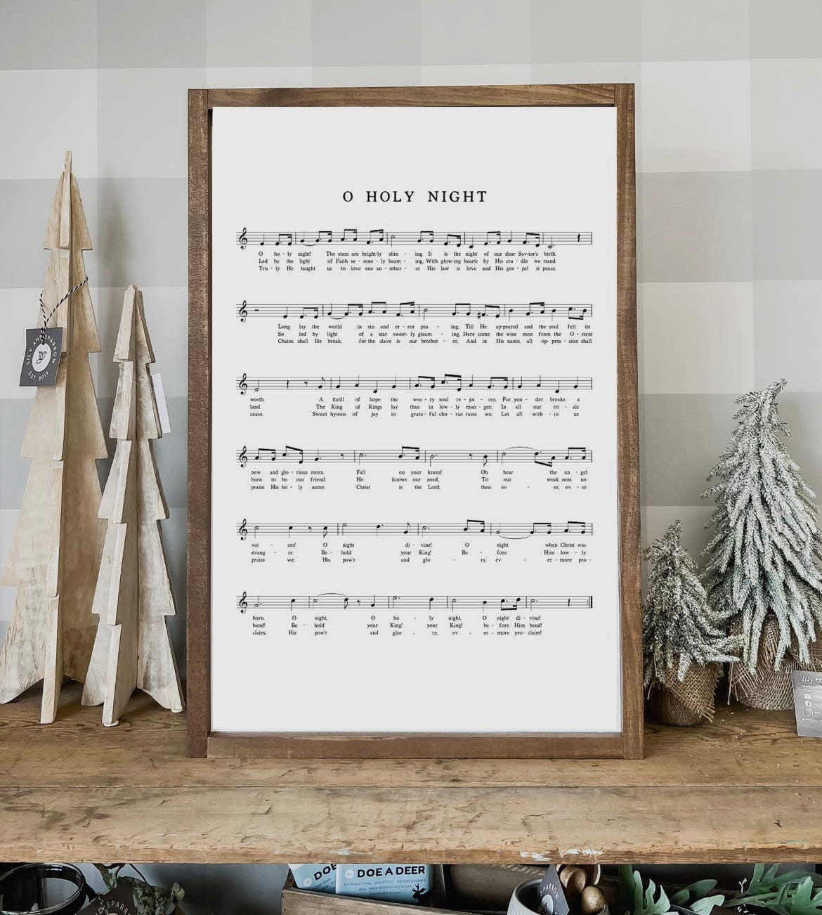 The O Holy Night Hymn Wall/Table Decor