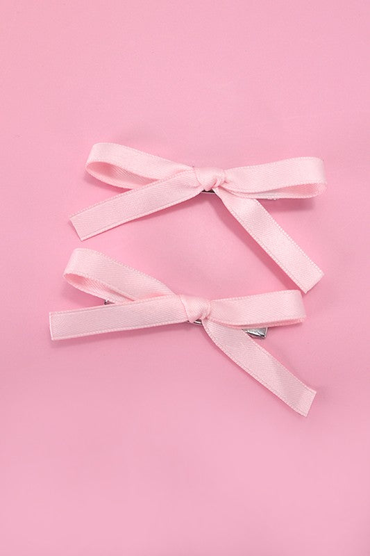 The Soft Bow Hair Pin 2PC Sets