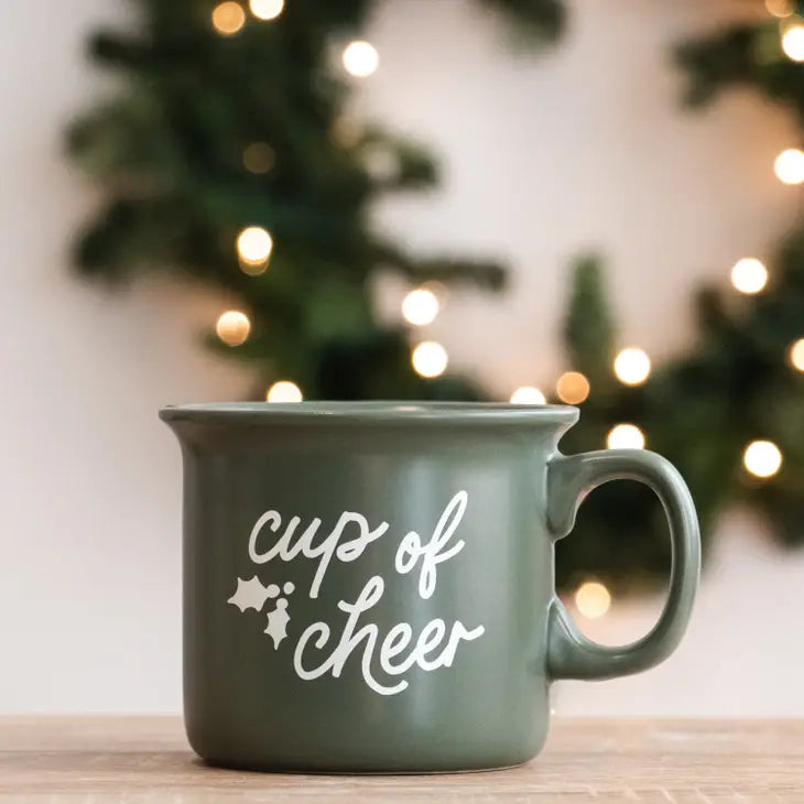 The Cup Of Cheer Holiday Christmas Mug | Evergreen |