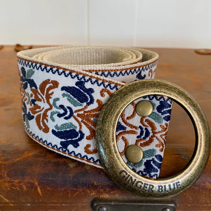 Ginger Blue Belt | Very Vintage Ivory |
