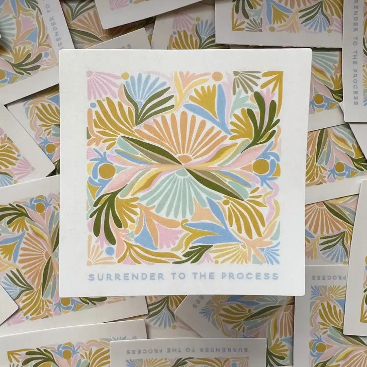 The Surrender To The Process Vinyl sticker