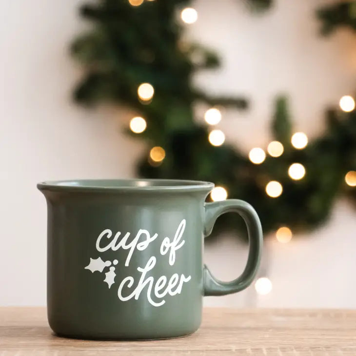 The Cup Of Cheer Holiday Christmas Mug | Evergreen |