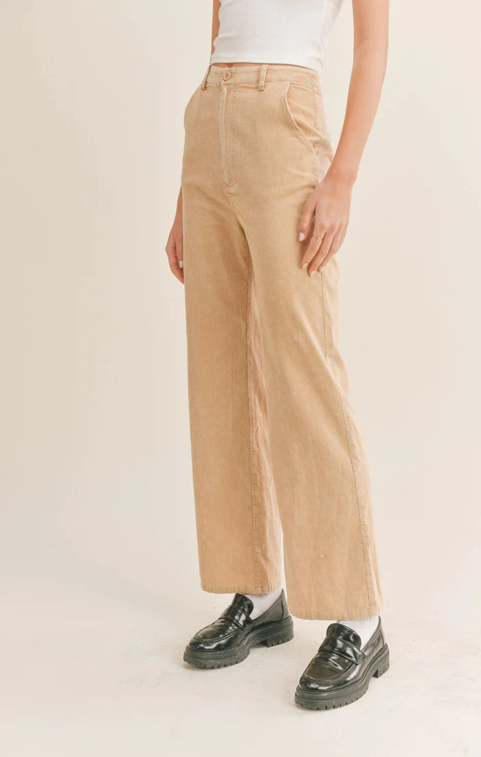 The Evie Corduroy Pants | Khaki |