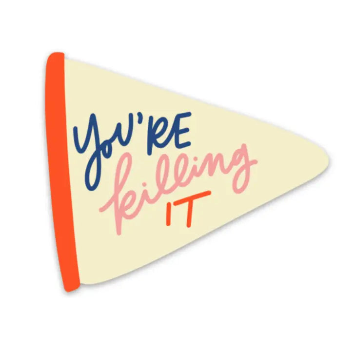 You're Killing It Inspirational Sticker | Mental Health Decal |