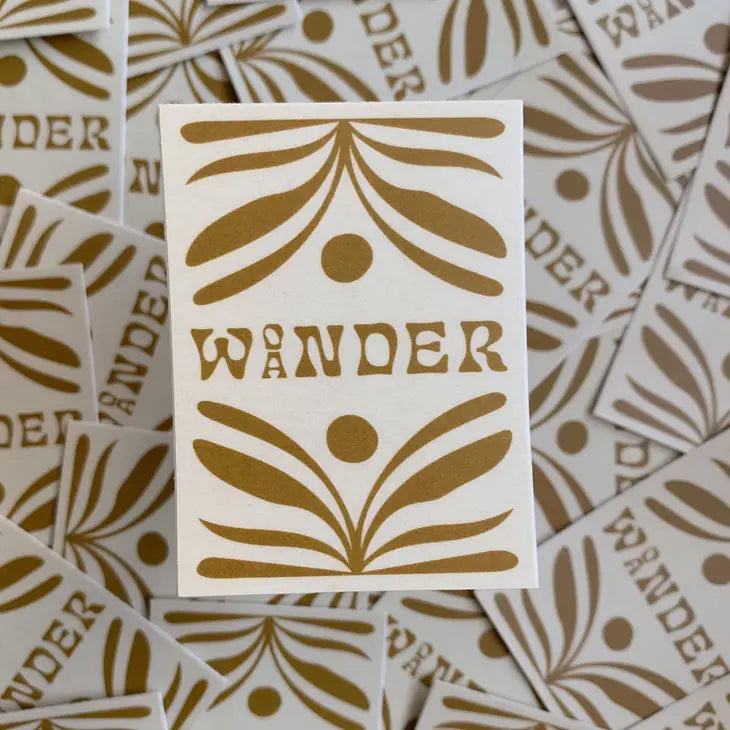 The Wonder/Wander Vinyl Sticker
