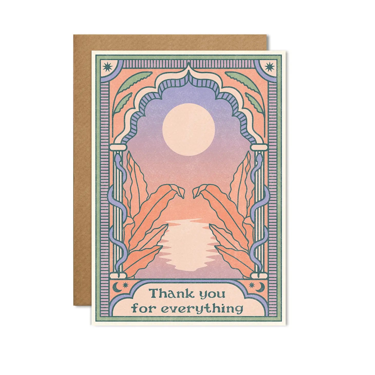 The Thank You For Everything Sunrise Card