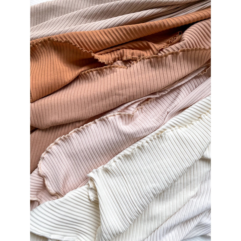 The Lizzie Ribbed Swaddle Blanket