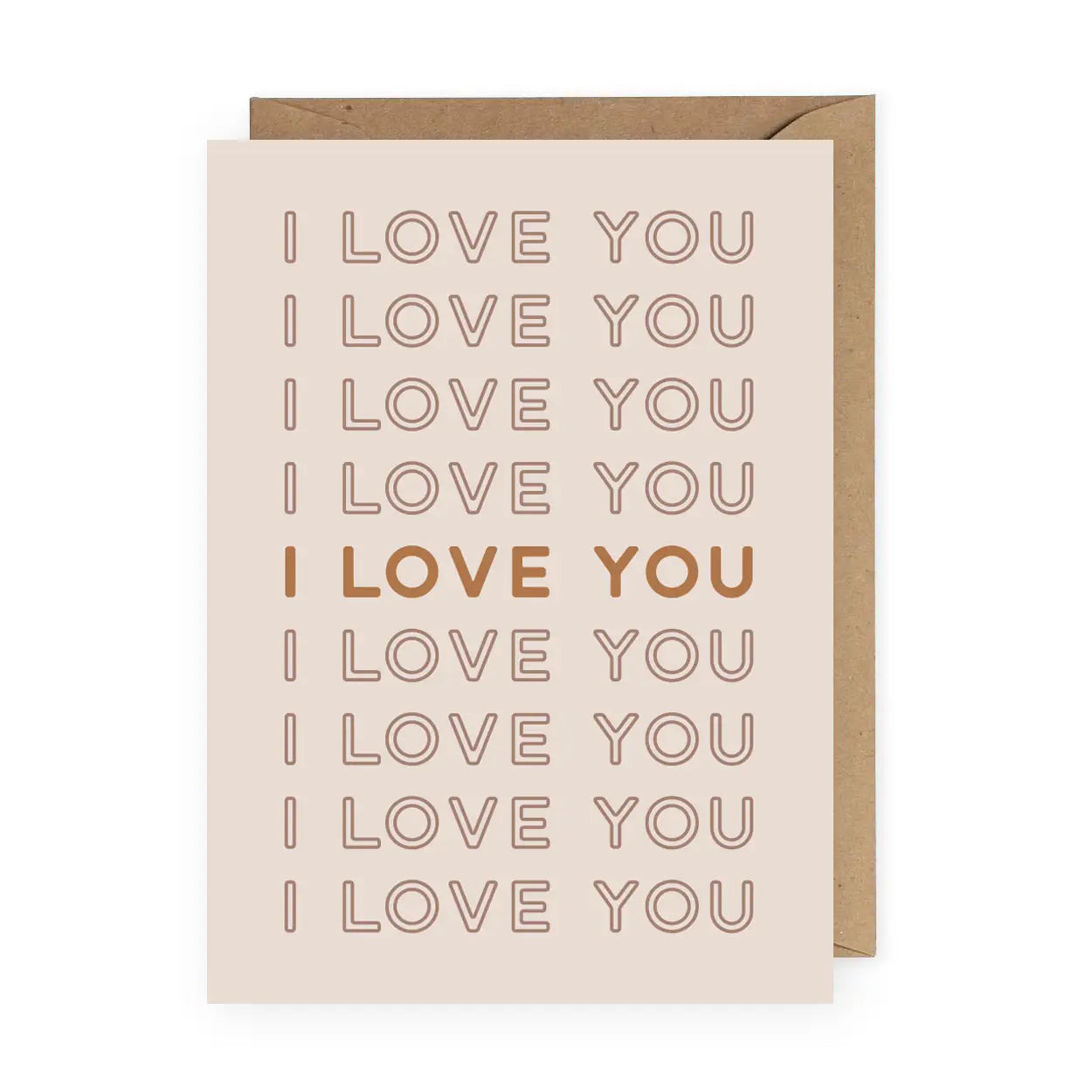 The I Love You Greeting Card