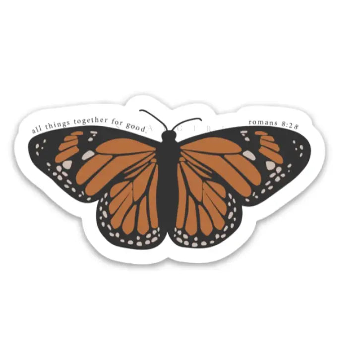 The Butterfly Romans 8:29 Sticker