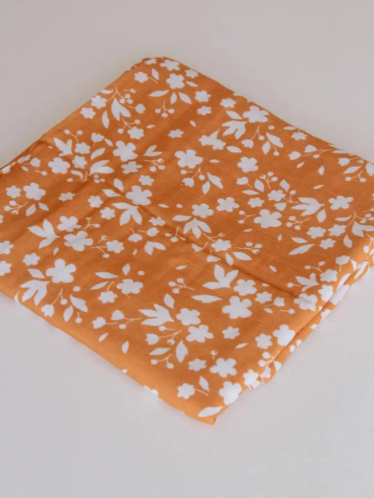 The Fae Floral Swaddle | Rust |
