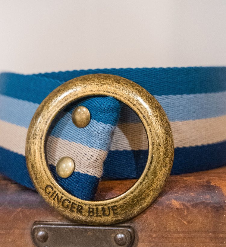 Ginger Blue Belts | Blue Simply Stripes |