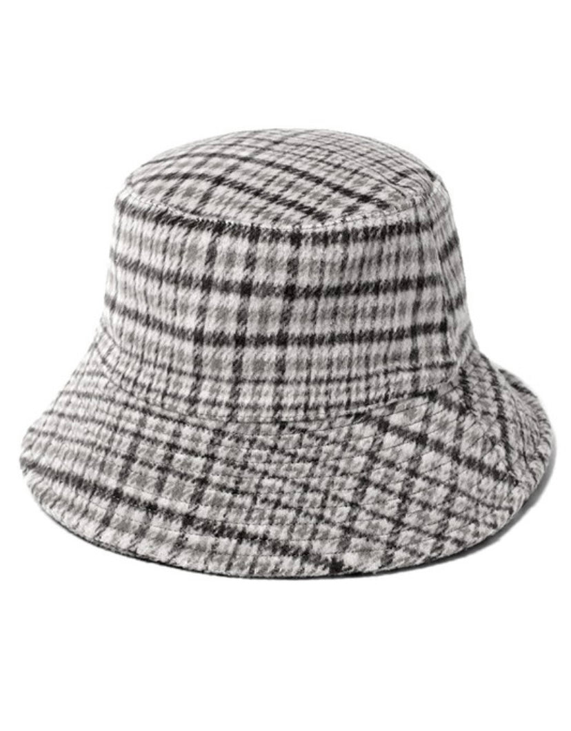 The Eleanor Winter Plaid Pattern Bucket Hat