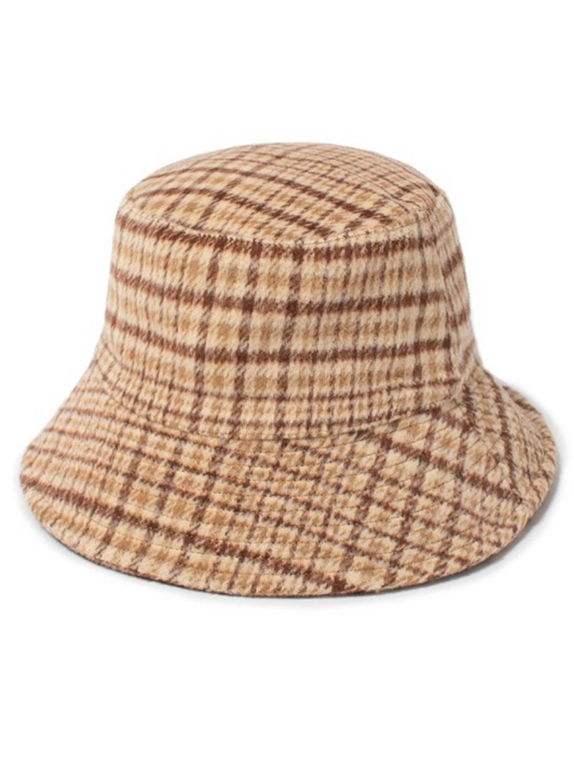 The Eleanor Winter Plaid Pattern Bucket Hat