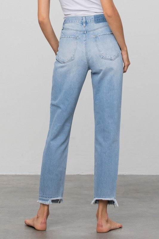 High Rise Girlfriend Jeans